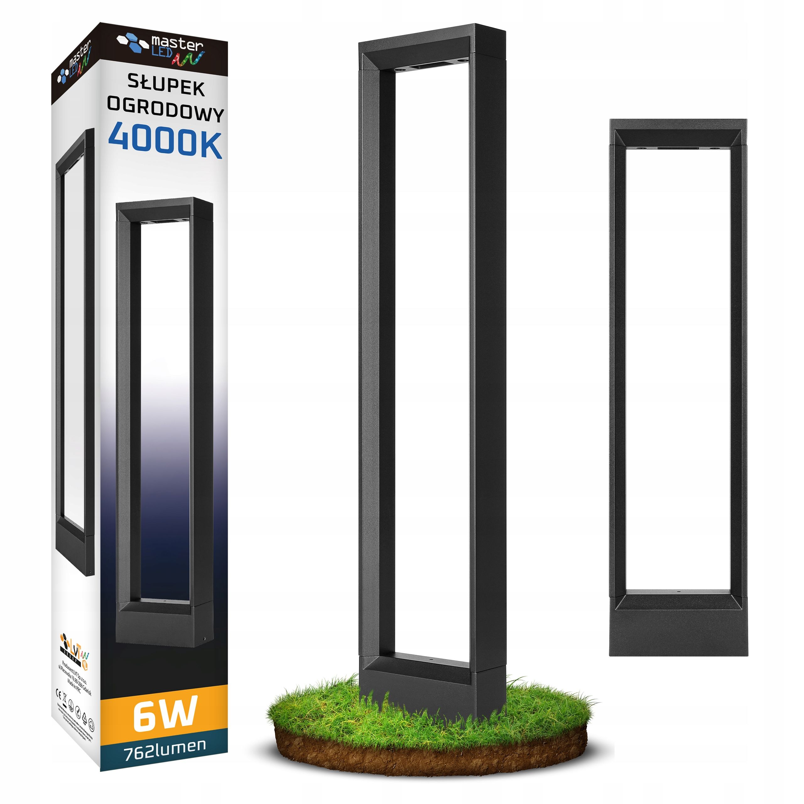  Led stojací lampa zahrada 45cm sloupec pohybový senzor zewnetrzna e27 led