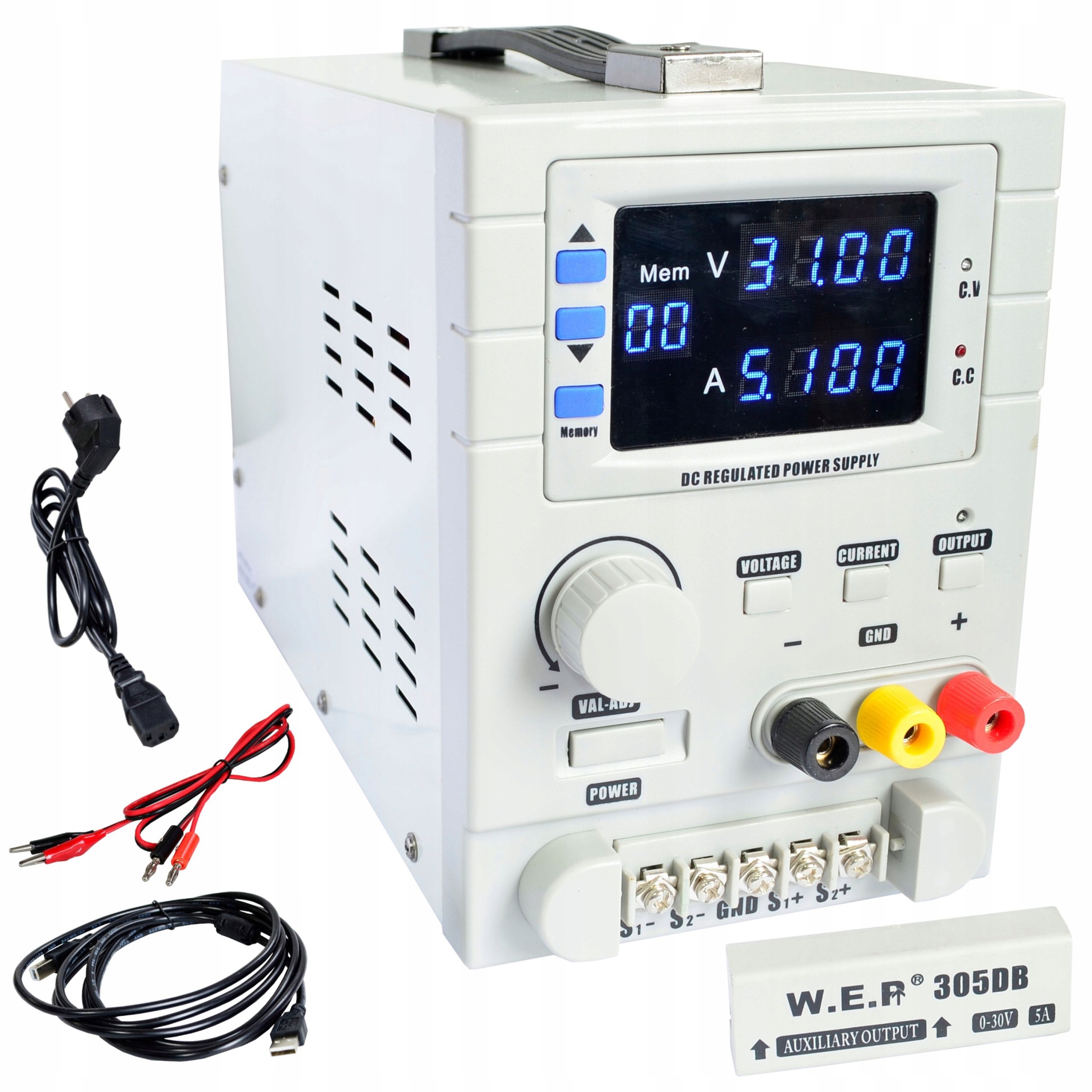  Labori toiteallikas teenindus korad kd3005p 30v-5a c.c ocp c.v usb-pc