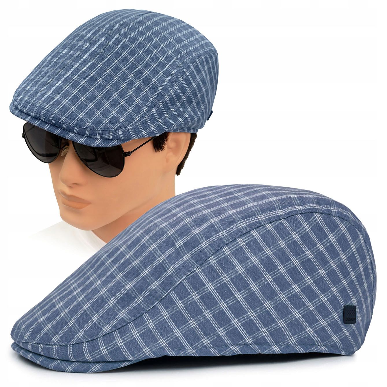  Klobouk s kšiltem muž čepice premium skotský kostkovaný bavlna žluť pako jeans