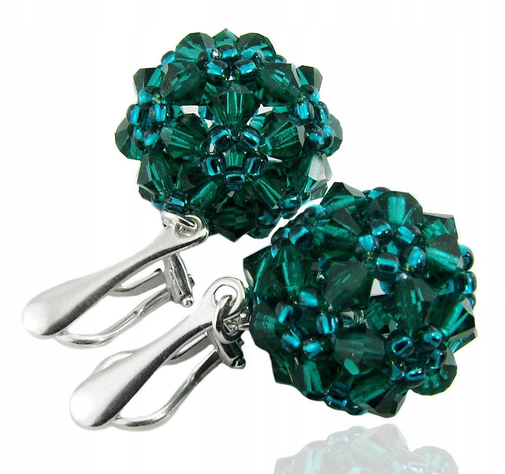  Arsylion schwarz clips mit swarovski elements jet