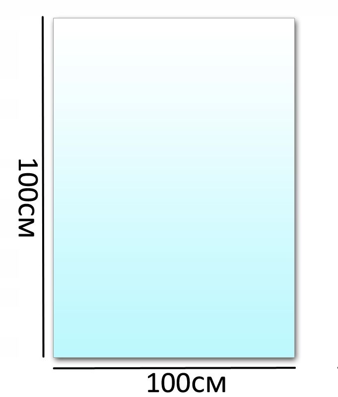 Klaas alusel kamina all karastatud klaas 60x100