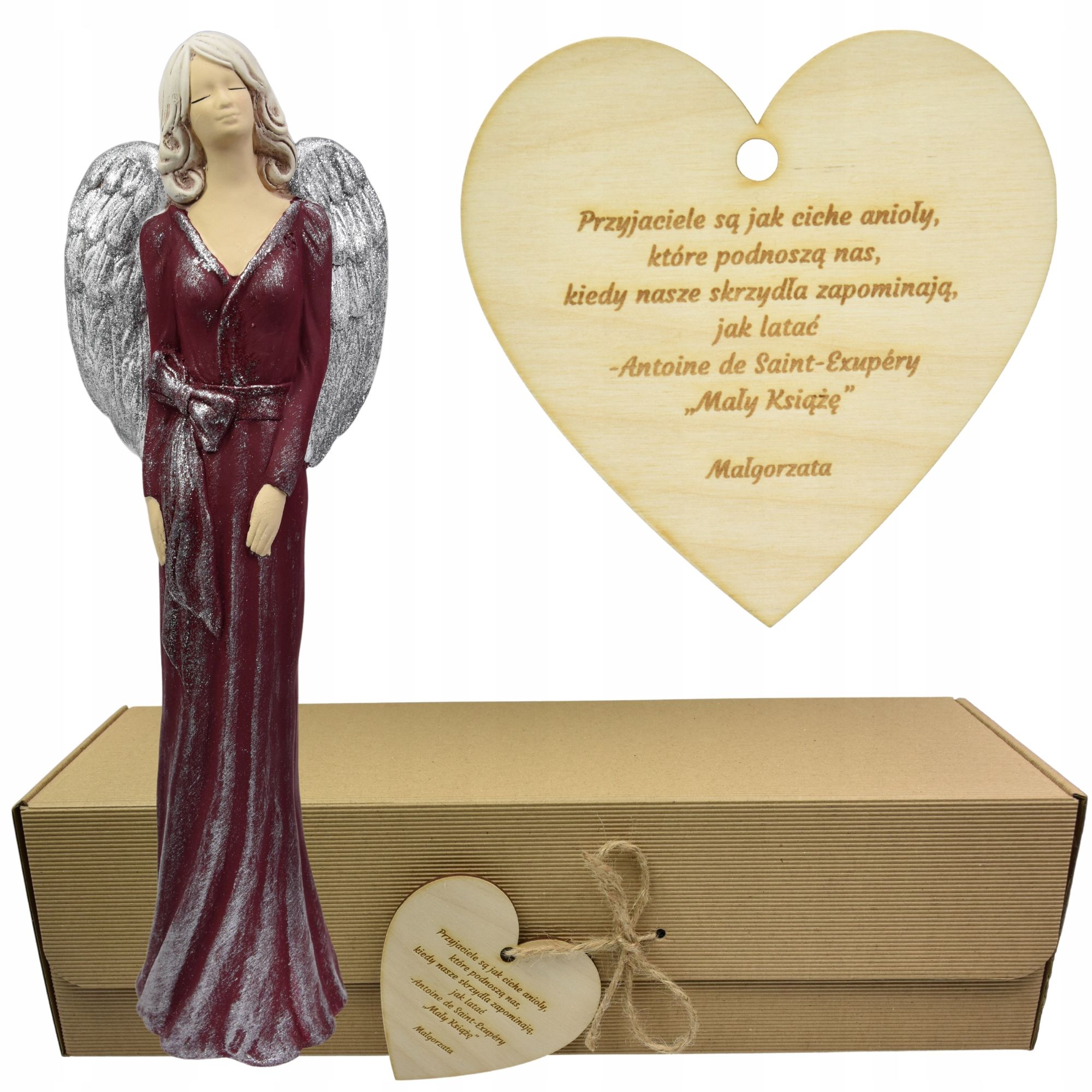  Angel figurine large adornment gift colour engraving