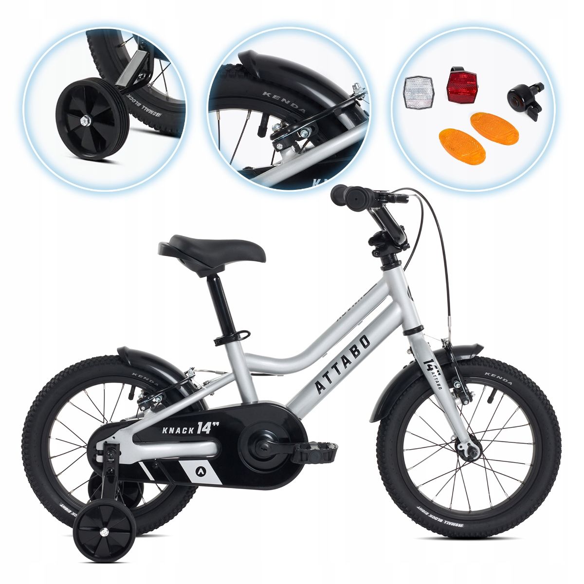  Detský bicykel attabo knack 24" čierny svetlo hliníkový rám shimano altus