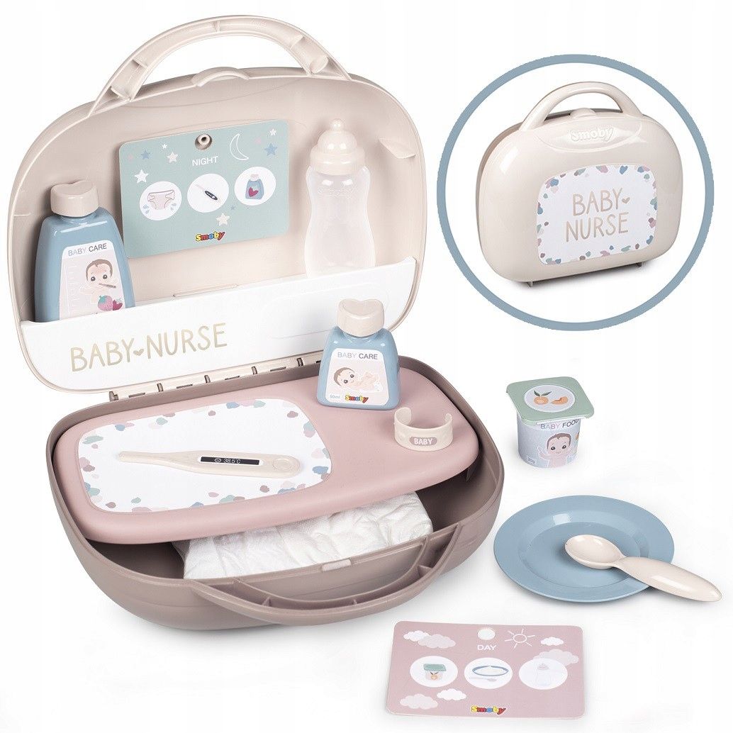  Smoby baby care centrum medicīnisks apkope lellēm ar elektronisko tabletem