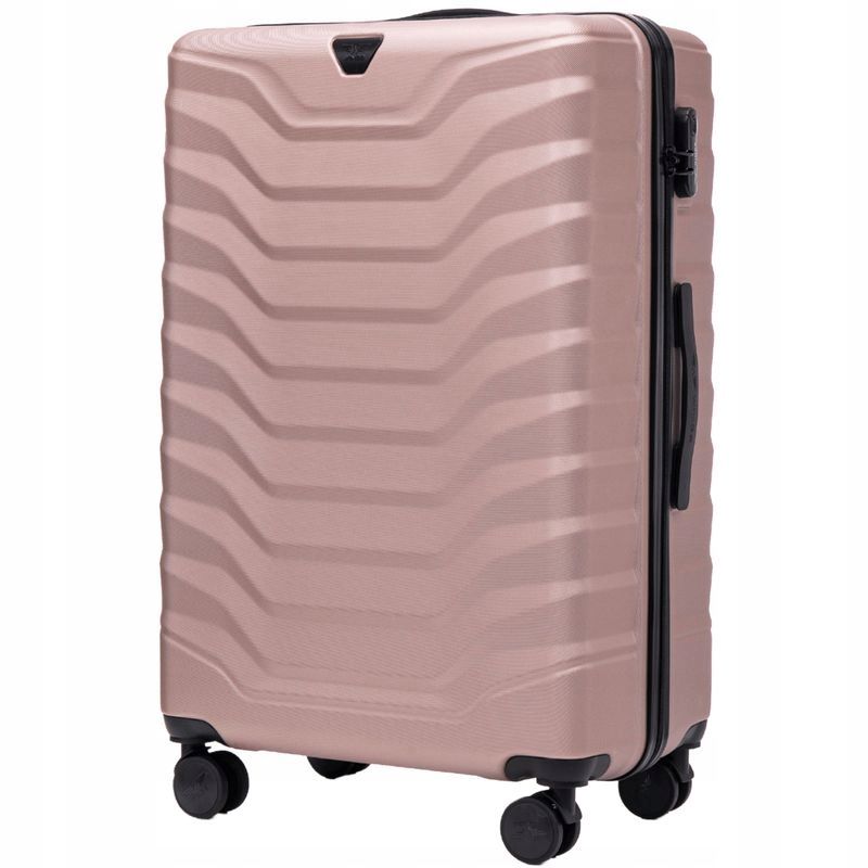  Lagaminas wings abs vidutinė peafowl 4 ratai 24" 63l champagne