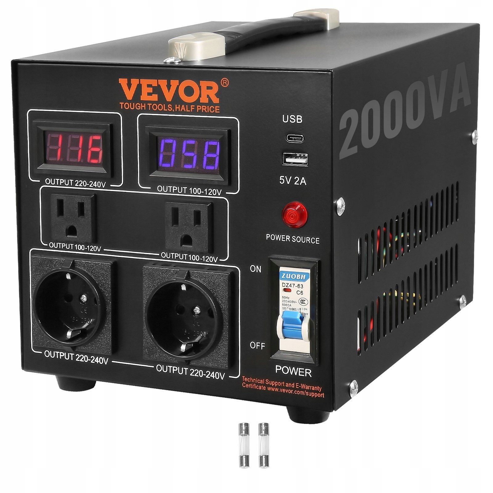  Sprieguma pārveidotājs transformators 2000 va