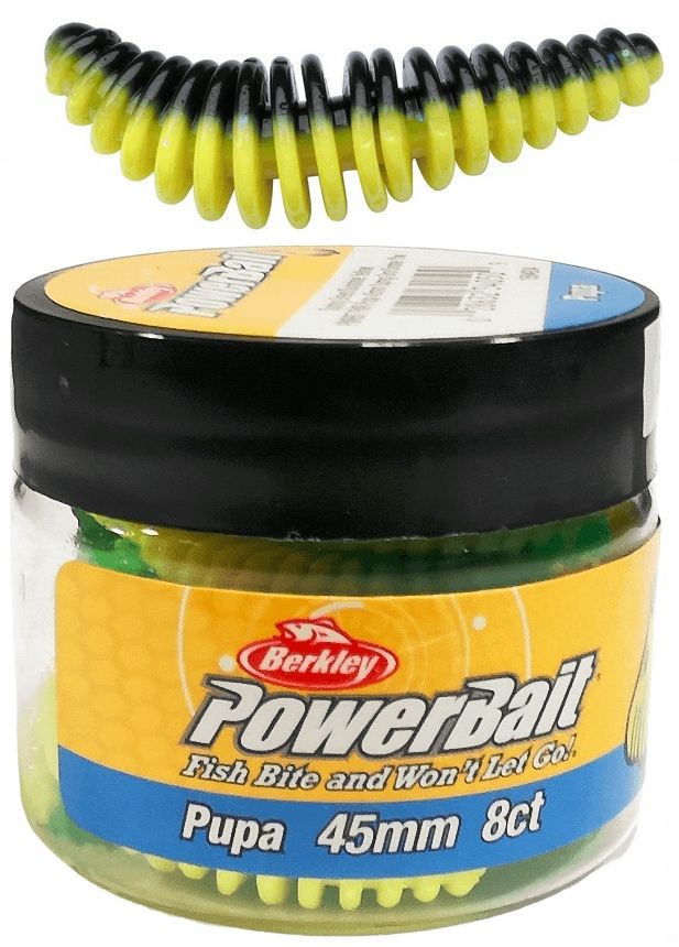  Guma larwa berkley powerbait pupa 35mm - pink white 10 vnt.