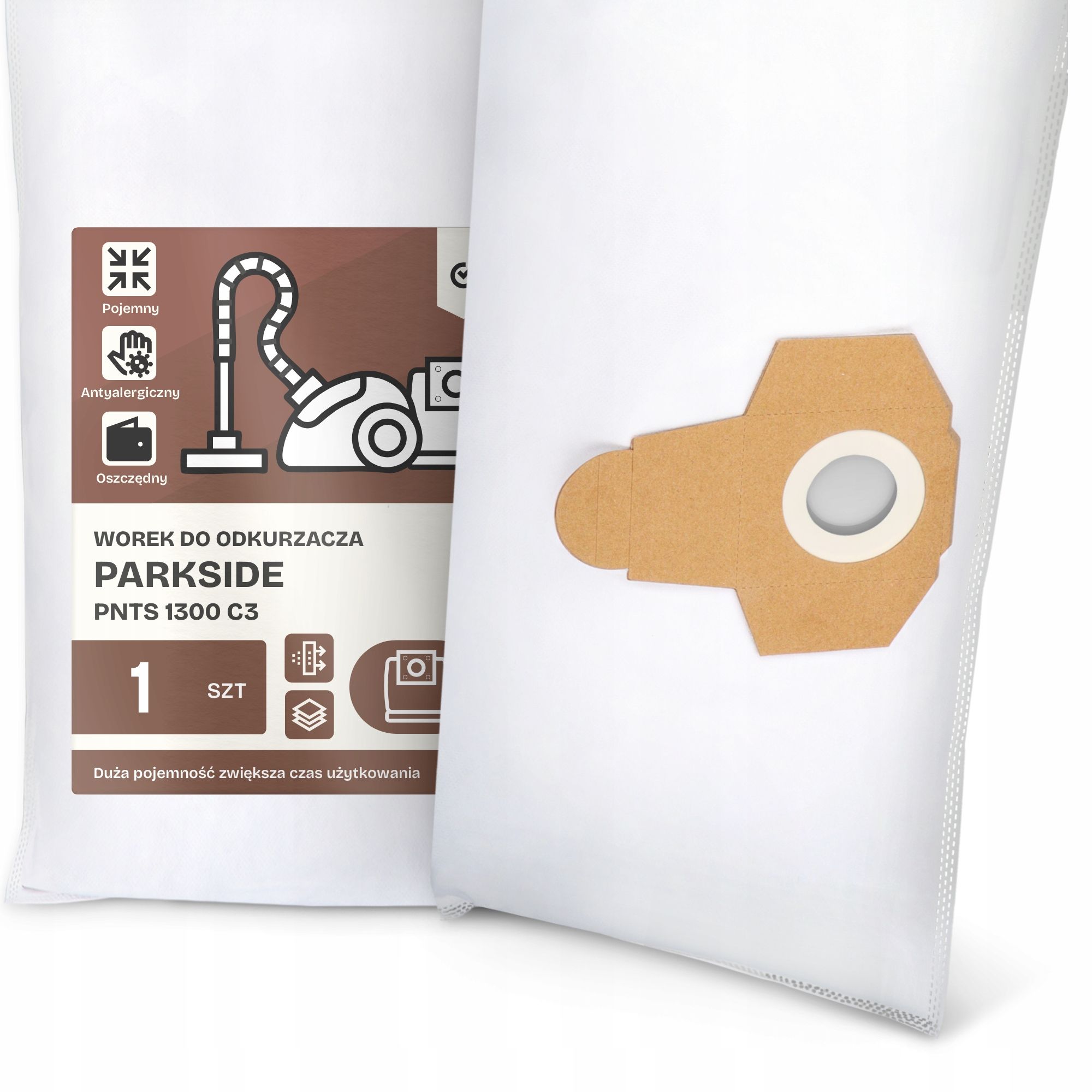  2x bag for a vacuum cleaner parkside pnts 1300 c3 synthetic textiles bags g9
