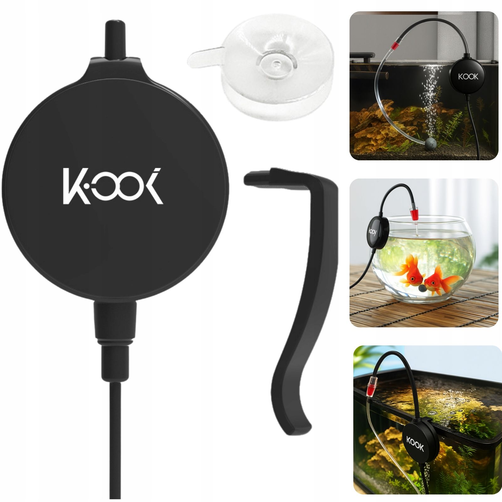  Provzdušňovač pro akvárium s regulací solidní tichý čerpadlo 100 l/h 30-80l