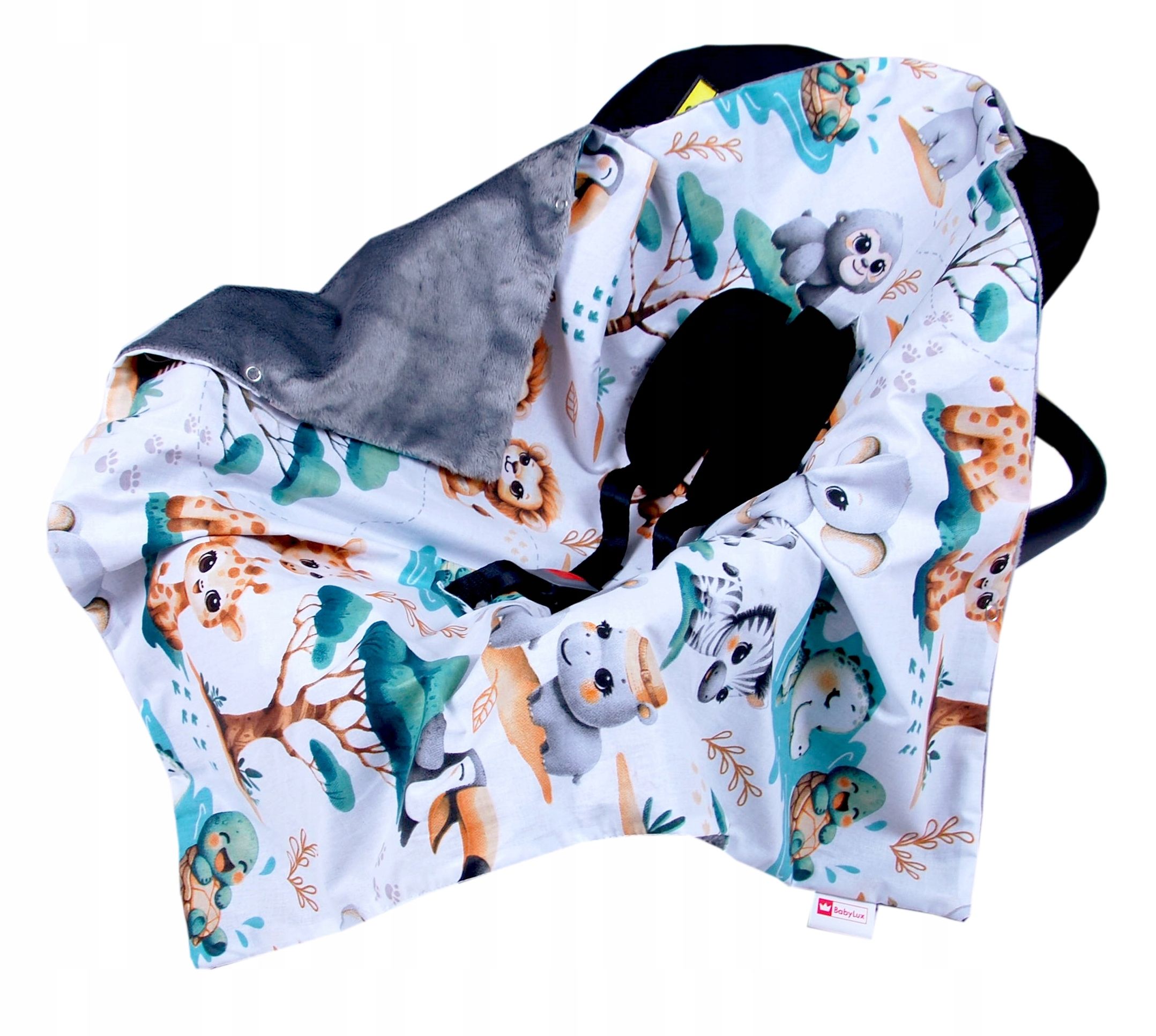  Babylux zakryté prikrývka prikryť pre autosedacku pre dopravcu mušelín muslin