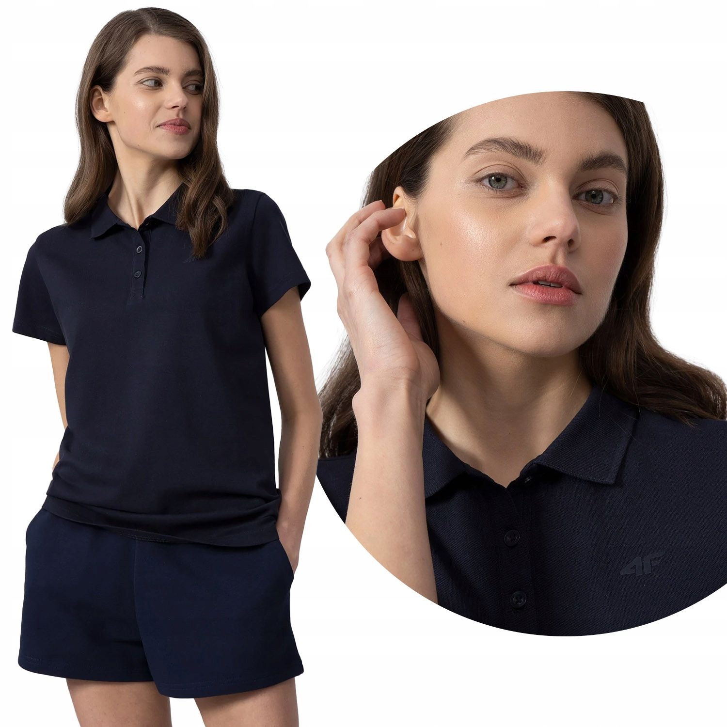  T-shirts für damen 4f polo t-shirt polo baumwolle atmung mm00f317
