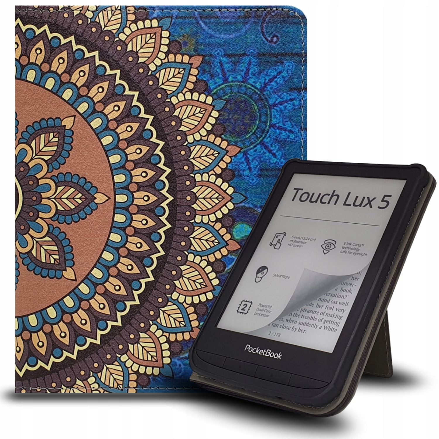  Byla viršelis case į pocketbook color, basic lux 2 4, touch lux 4 5, gobook