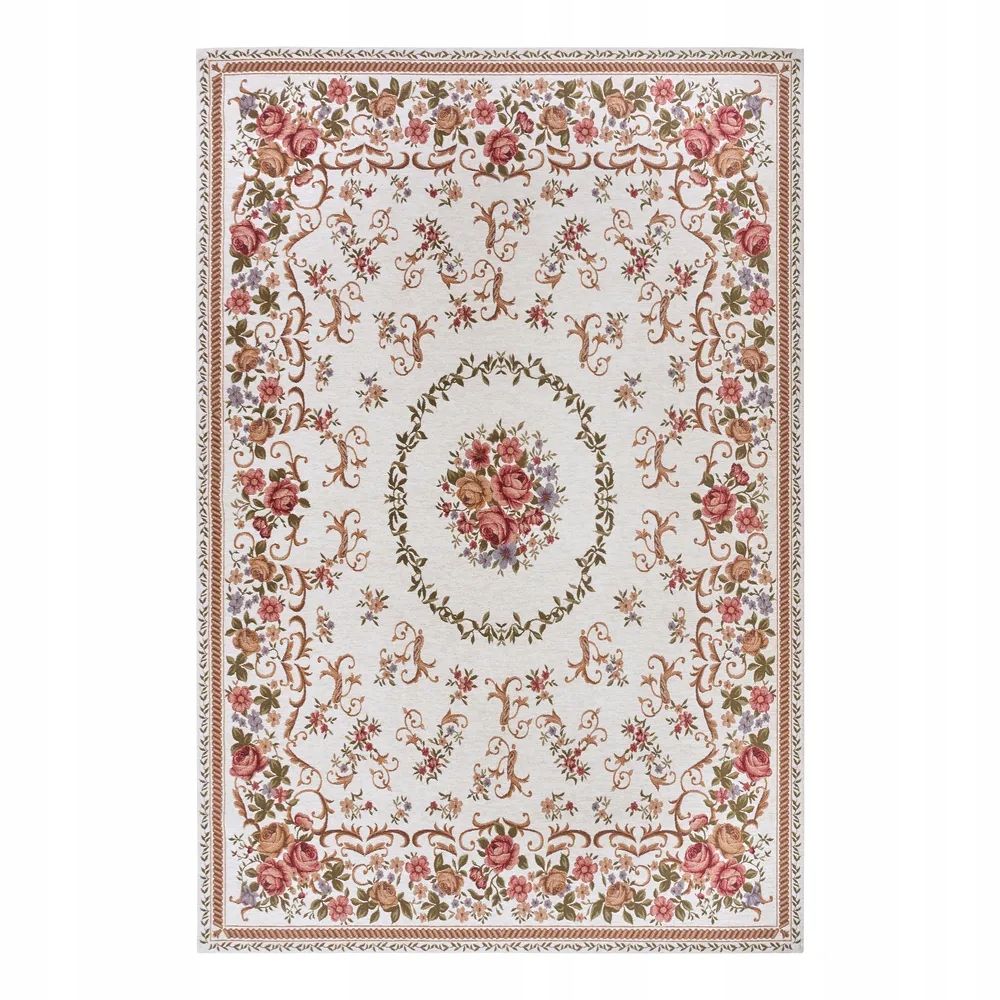  Virtuvinis kilimas 60x90cm, neslystantis tamsiai mėlynos spalvos raštas tradicinis šenilinis
