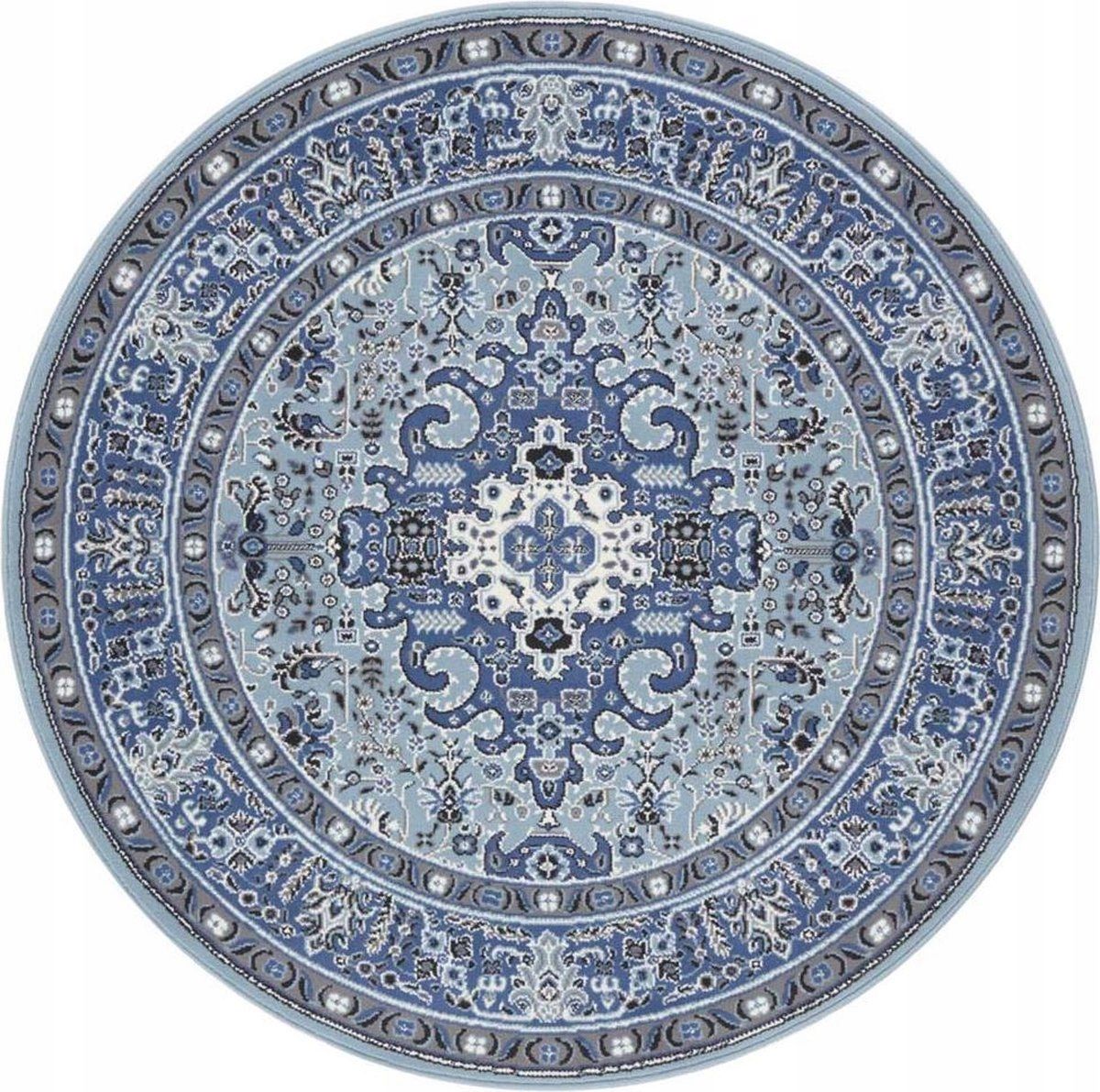  Round carpet for the living room 140cm , soft italian ,green creamy pattern mandala