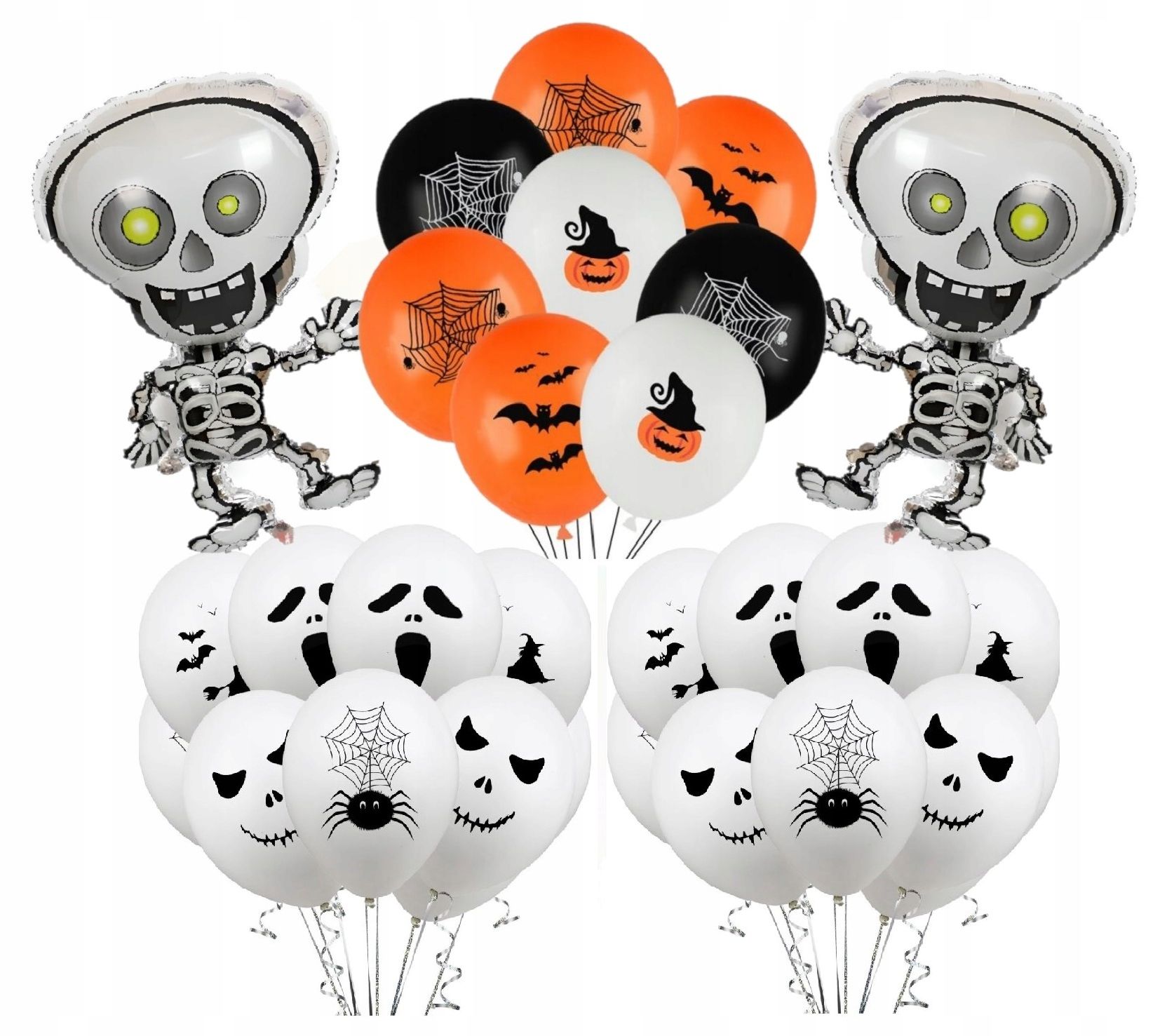 Balloons balloon set decorations decorations halloween skeleton whip 38pcs.