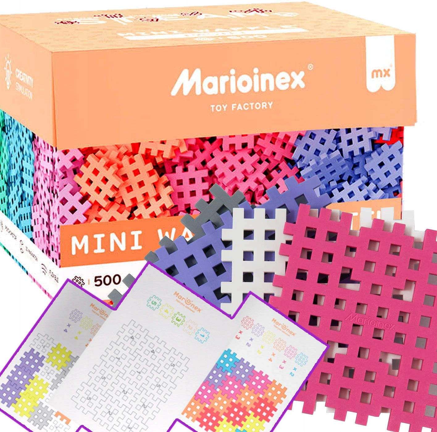  Marioinex waffle mini autos race car, megan, 50 el pink, rennen 2 in 1