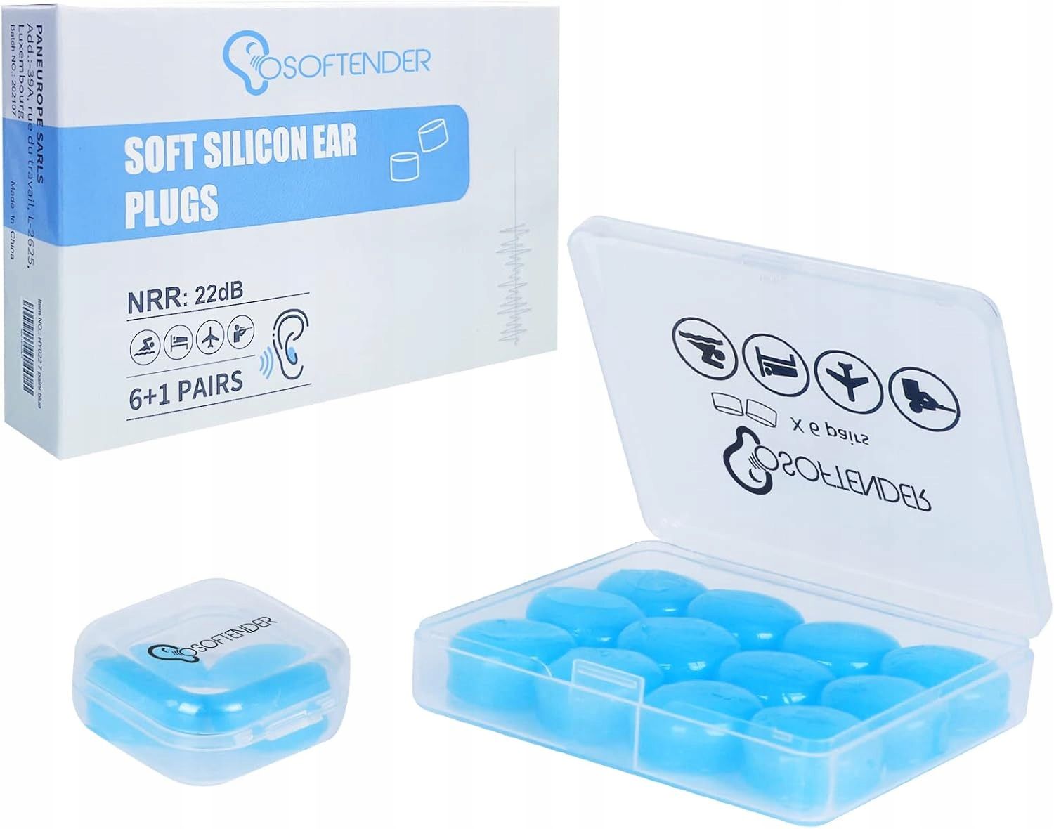  Ohrstöpsel geräuschunterdrückung osoftender 7 paare silikon