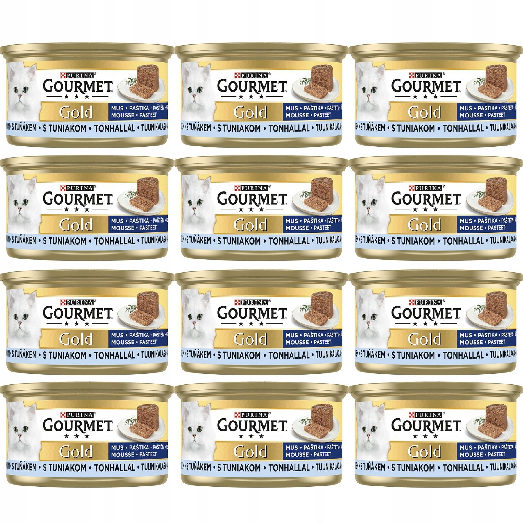  Purina gourmet gold savoury šlapias maistas su vištiena i morka 85gx12szt