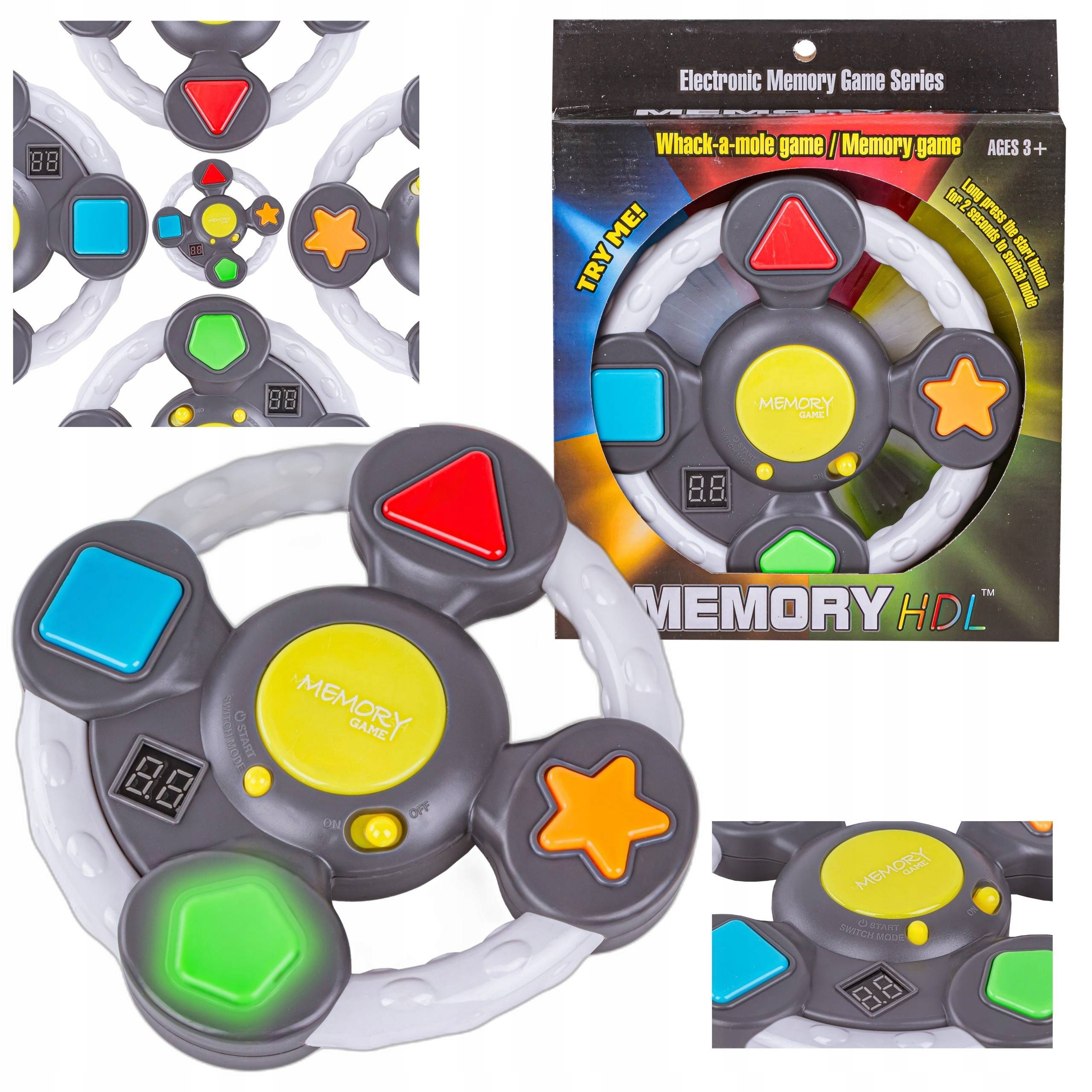  Elektronisches spiel memory game pamieciowa logisch lichteffekte audio
