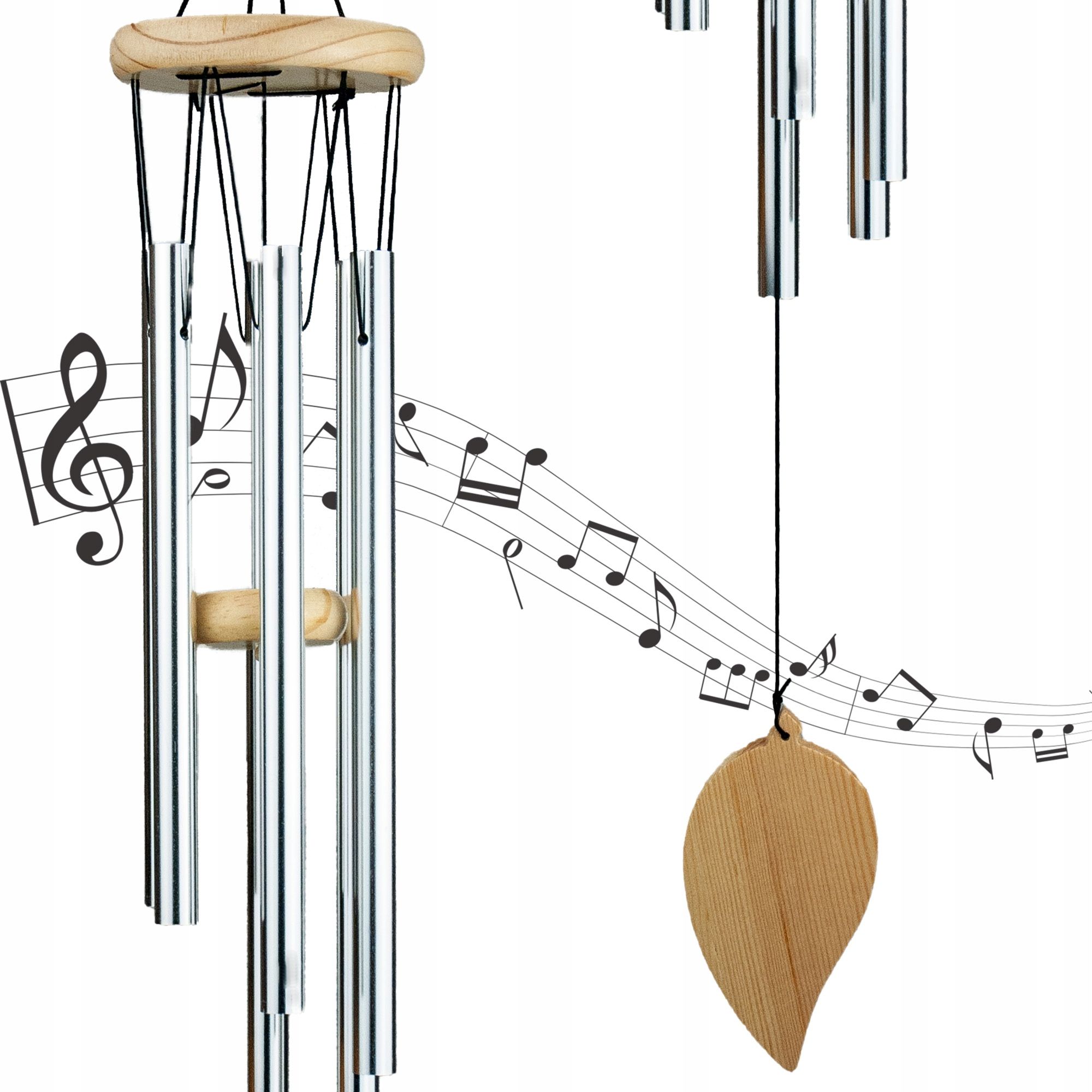  Veterná zvonkohra 55cm chimes kovové zvončeky veterno 12 rúrky vonkajšie