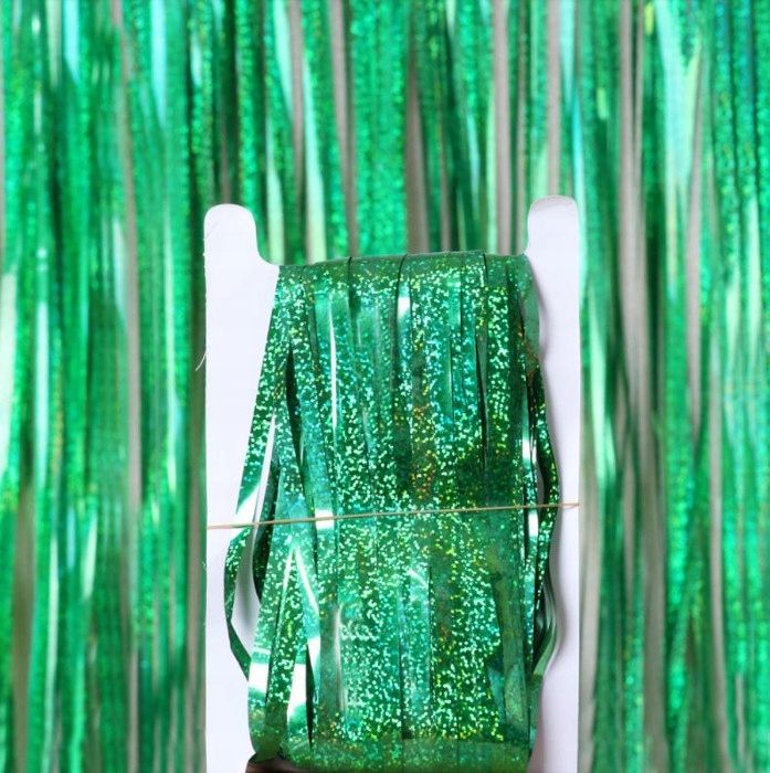  Závěs dekorativní zlatý závěs samolepící silvestr narozeniny karneval