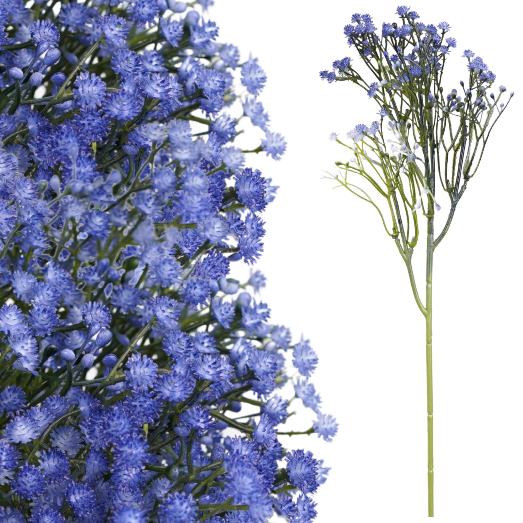  Dirbtinės gėlės gipsowka šakelė 32cm tanki violetinė priedas puokštėms