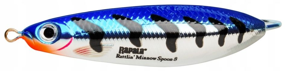  Vobleris rapala rattlin minnow spoon 8cm/16g anty kablys rmsr08 spalvų.- ch