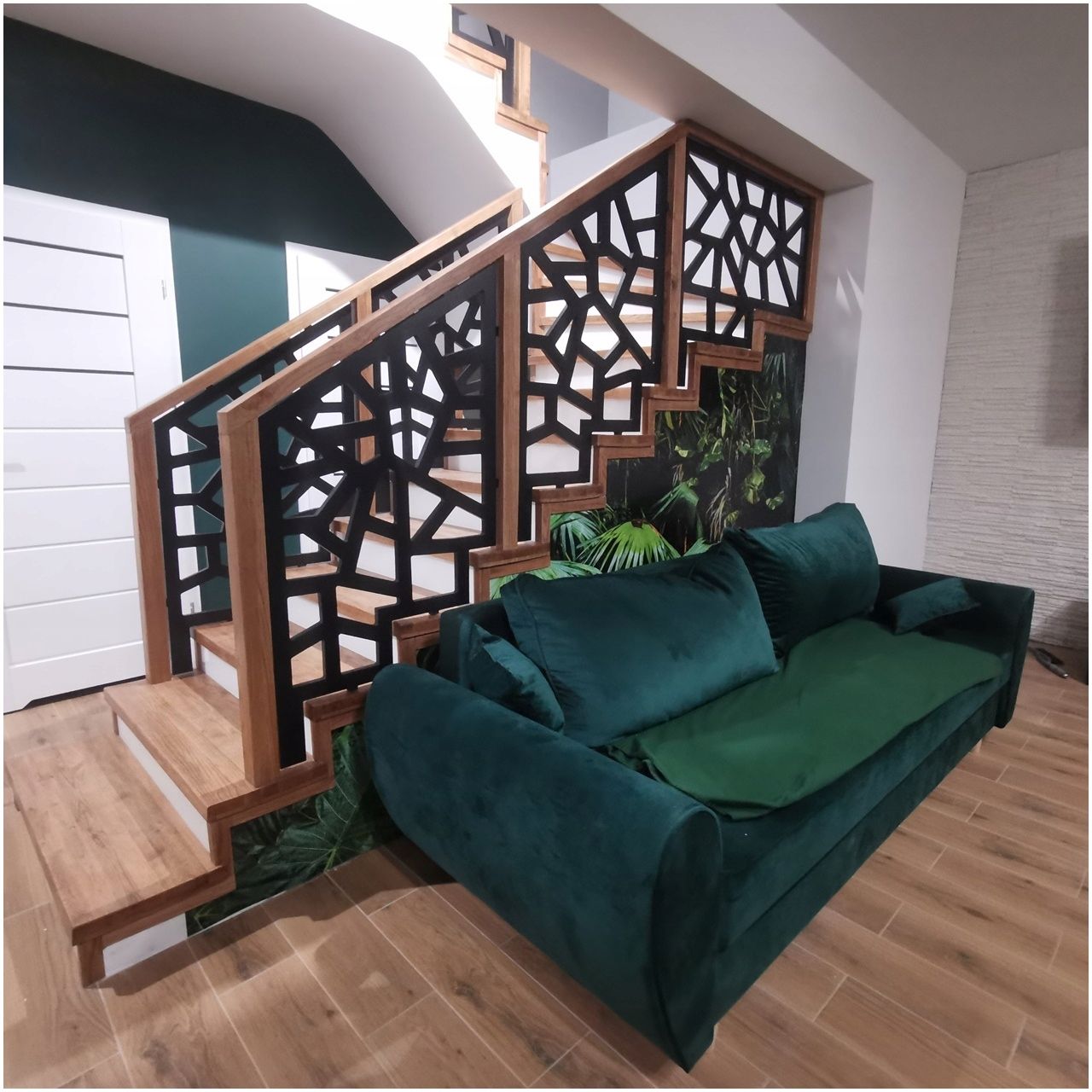  Openwork balustrade 18 mm - filling 1x1 m white