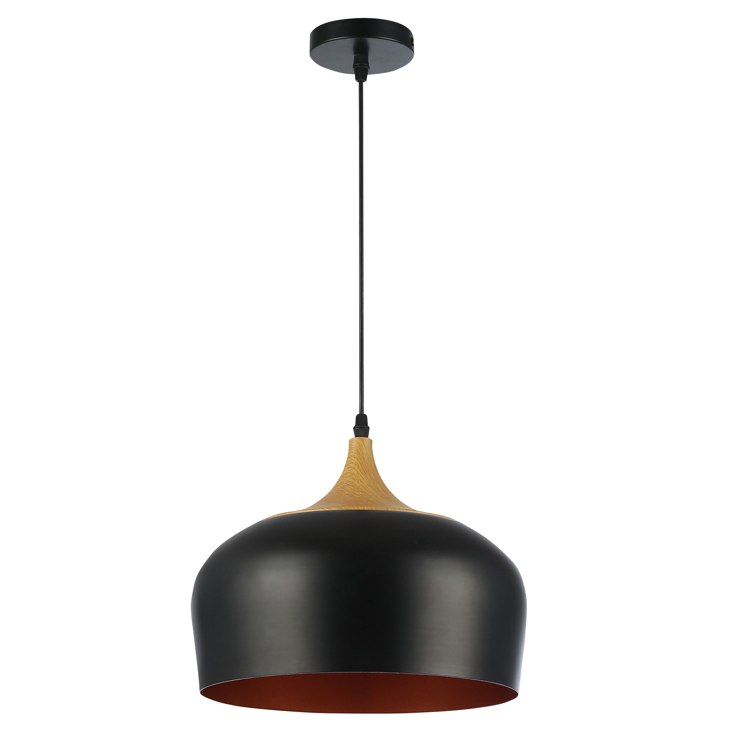  Deckenlampe hängend lampe wandleuchte rahmen 6x nr. e27 70cm led schwarz