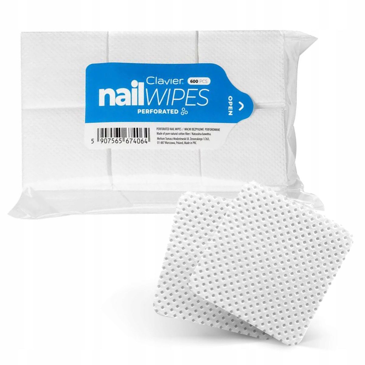  Kosmētiski vates paliktņi bez putekļiem nagiem 325 kastē clavier nail wipes
