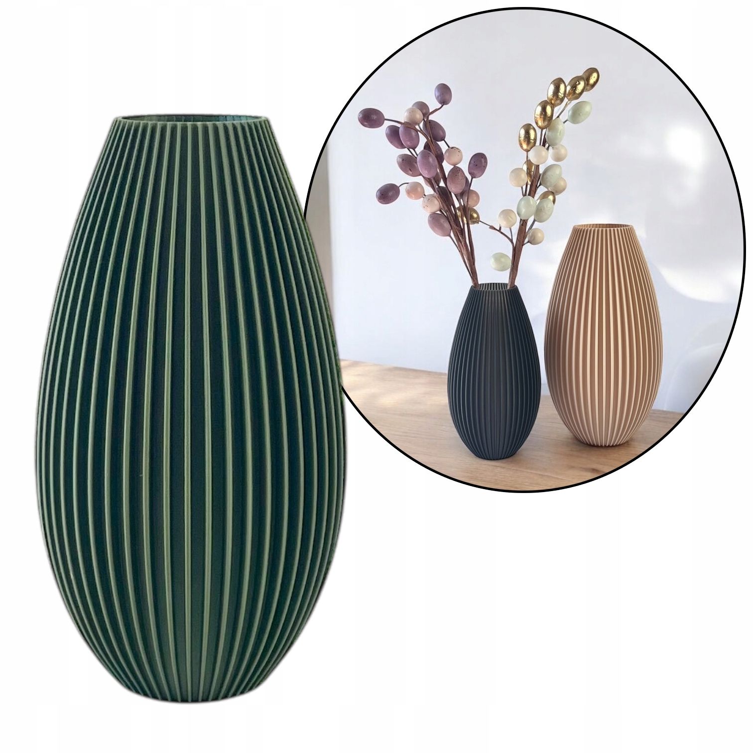  Augsta vāze, olīvu krāsa nesalaužams 20cm, mūsdienīgs vāze ziediem boho