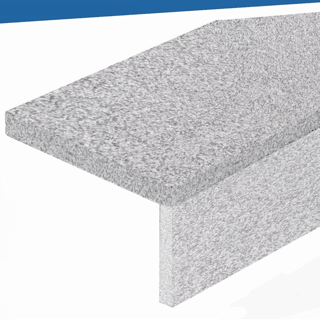  Anthracite color granite stairs steps flame steel gray 1m current gat. i