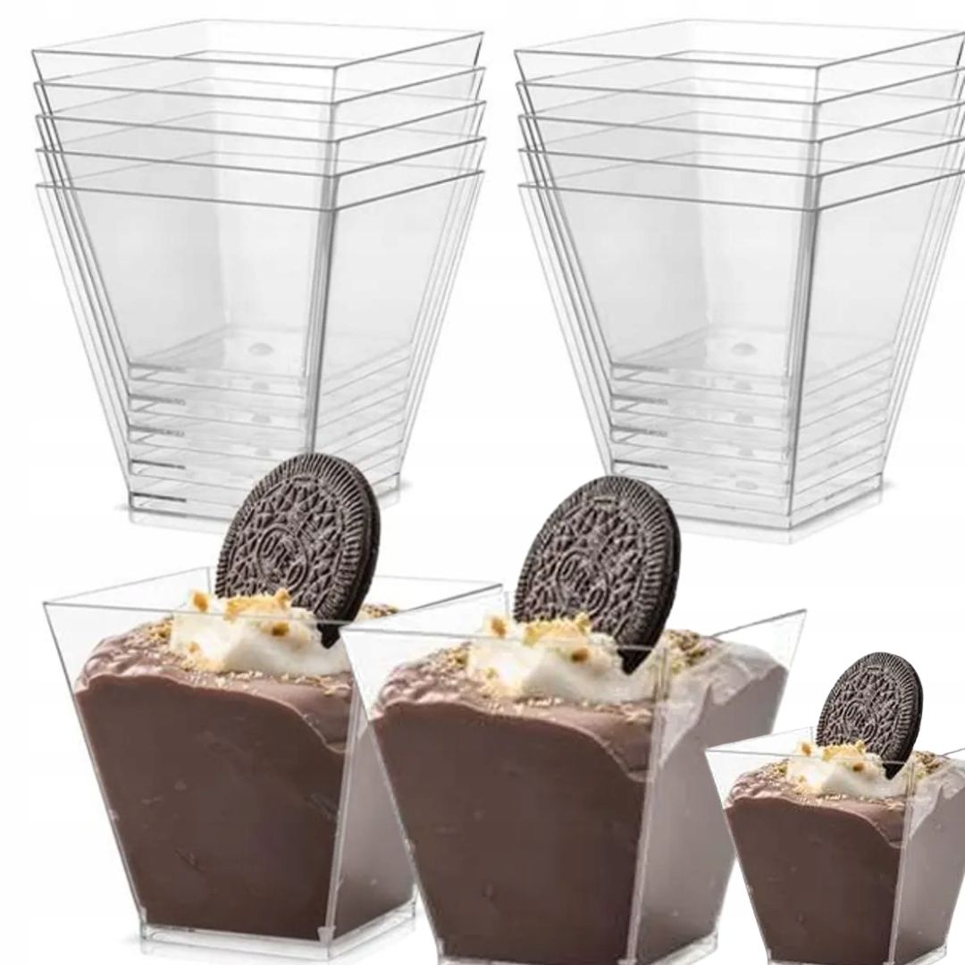  Purk tass väljak magustoitude jaoks fingerfood mini magustoit 120ml
