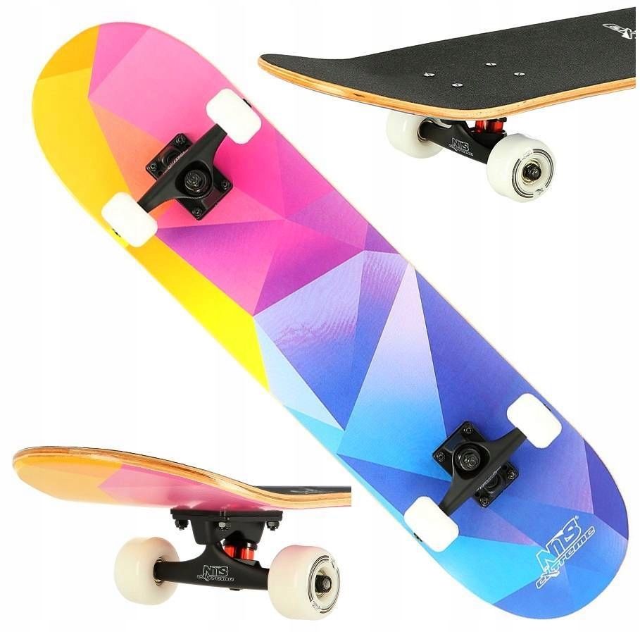  Nils klasický skateboard drevený profilované skateboard abec-7