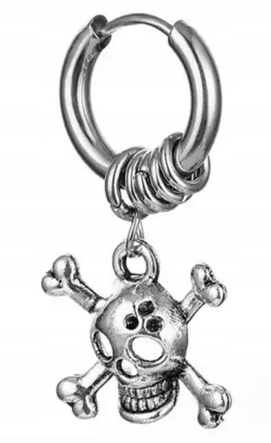  Náušnice do ucha huggie tyč jednoduchý gothic punk ocel