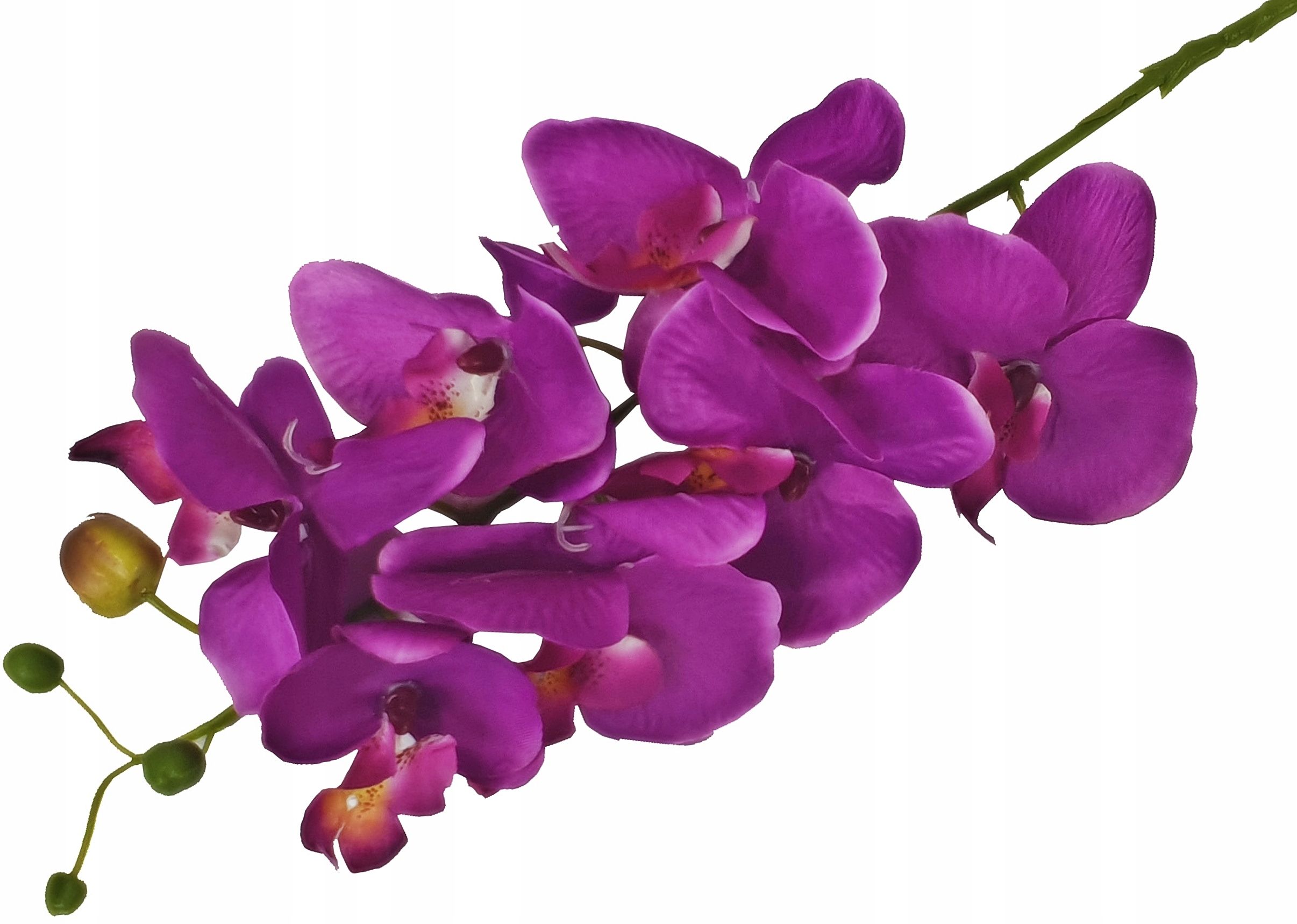  Orchid twig 20 flowers 76 cm rubber