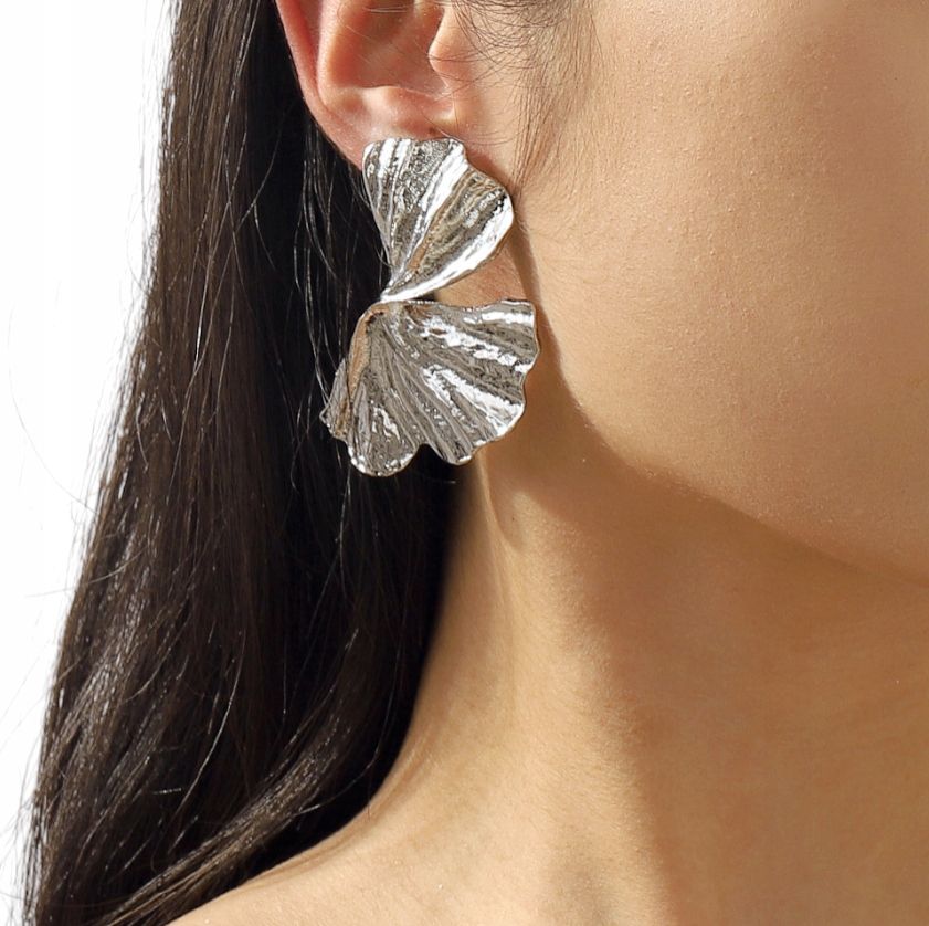  Ohrstecker farbe silber lang quasten diamanten bälle elegant 125mm