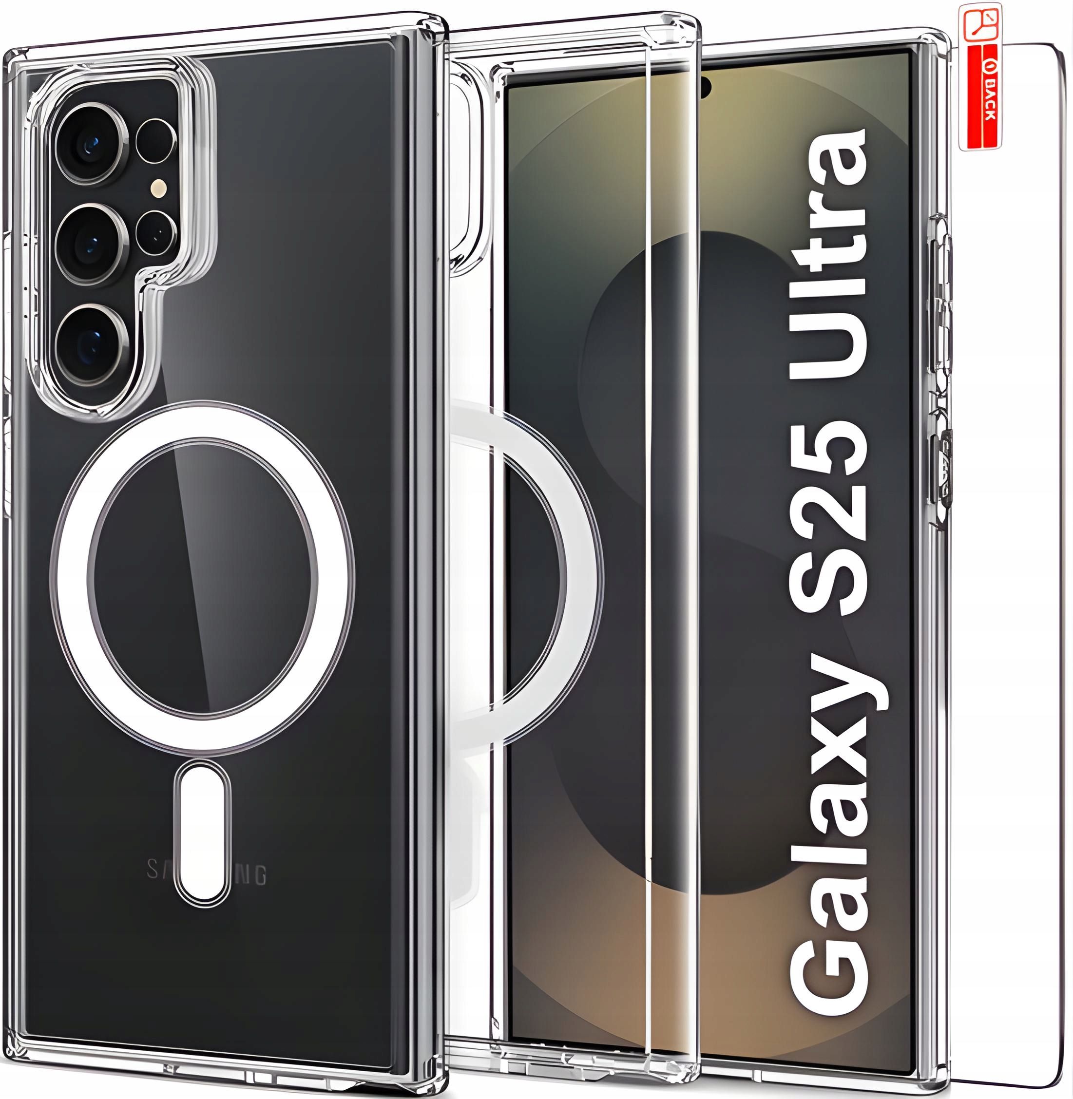  Odinis dėklas portfelowe + stiklas 9h pro+ į "samsung" galaxy s25 itin spalvų