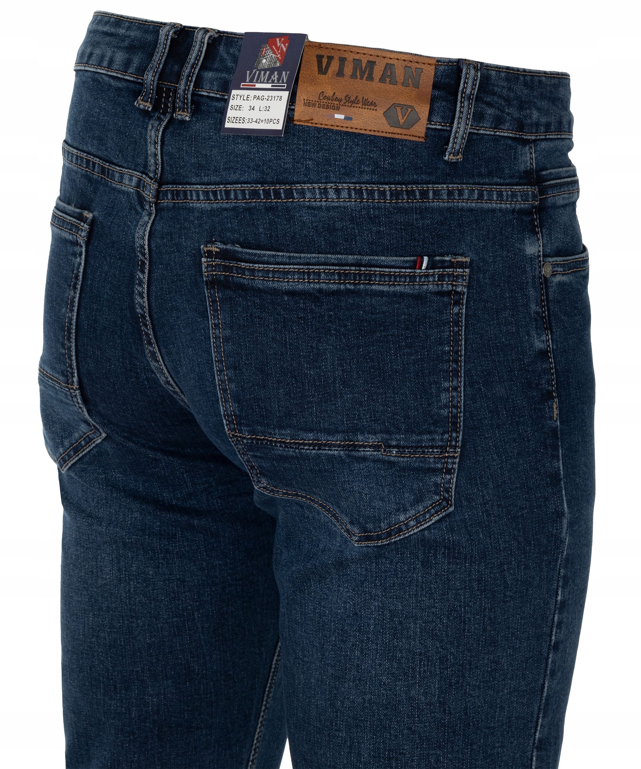  Püksid denim tumedalt- sinine stretch teksad w30