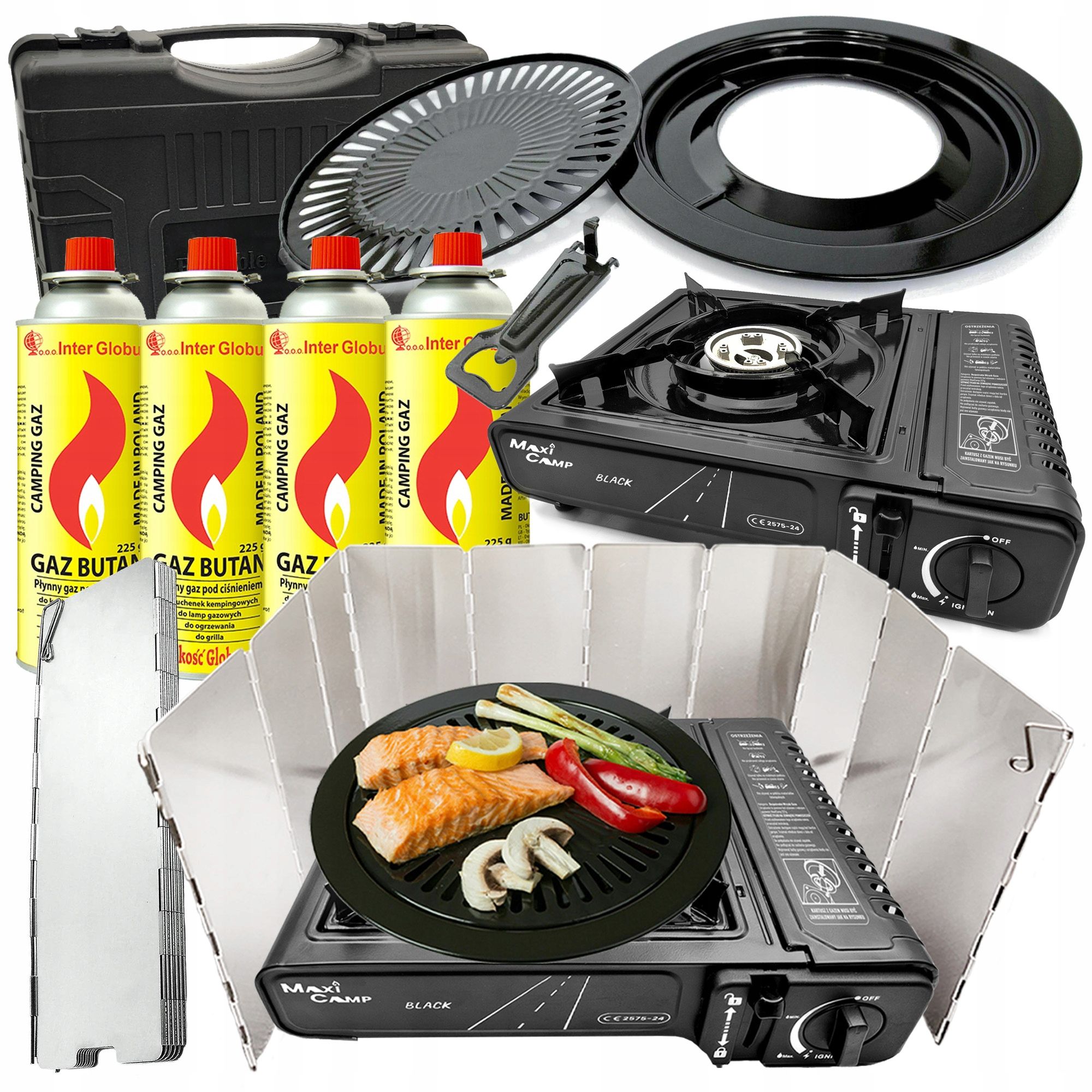  Tourist gas stove grill protection protection maxicamp certificate