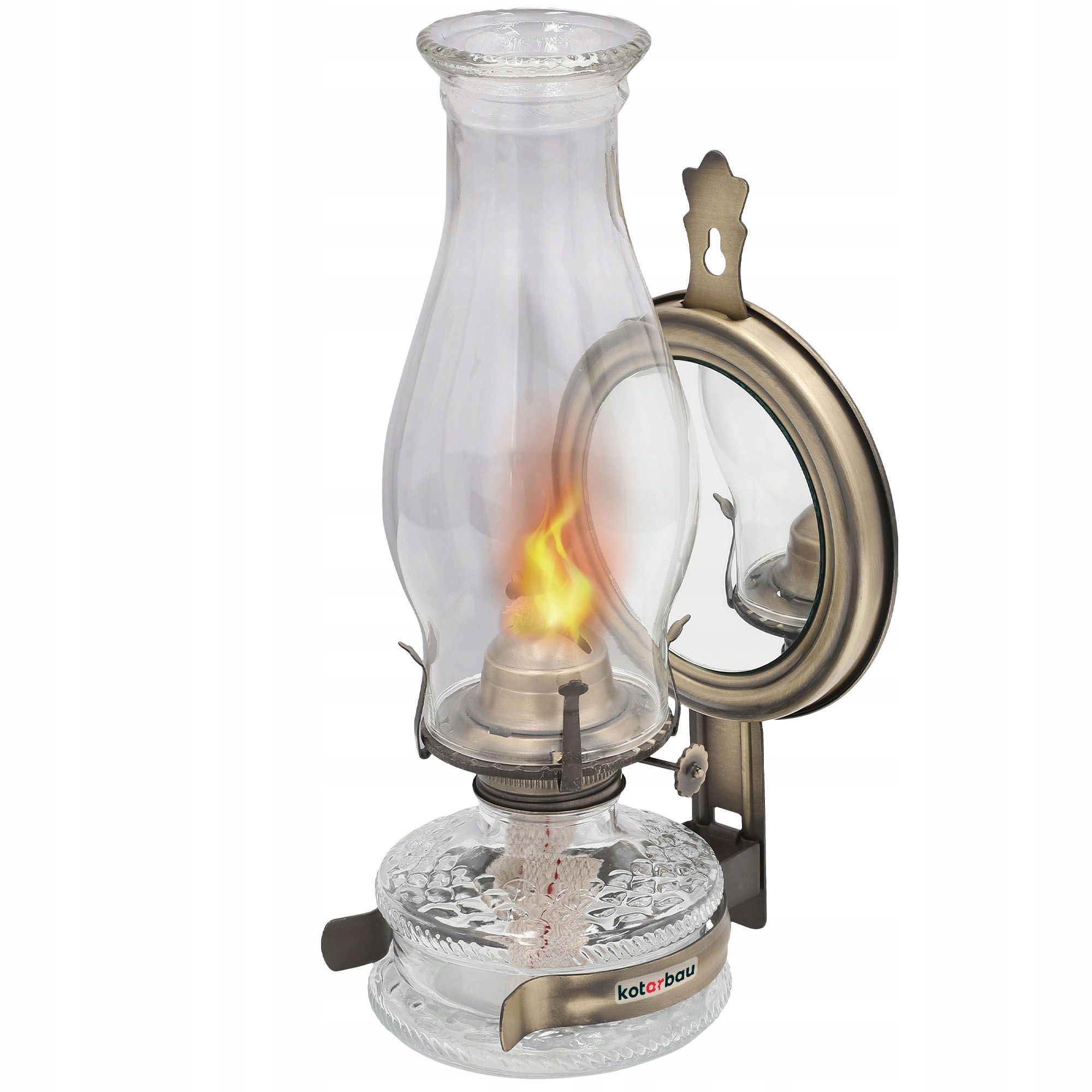  Petrolejas lampa vintage ar spoguli retro antique eļļa nafte lampa