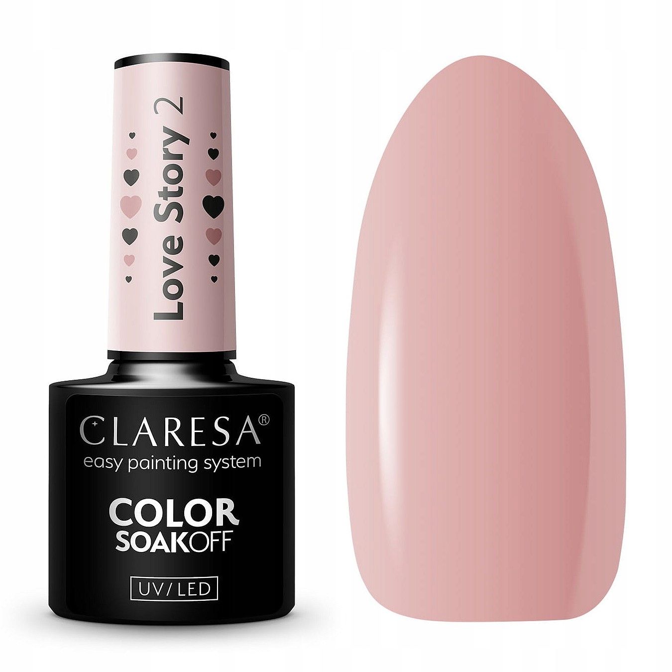  Claresa hübriid küünelakk burgundia glitter pink 554