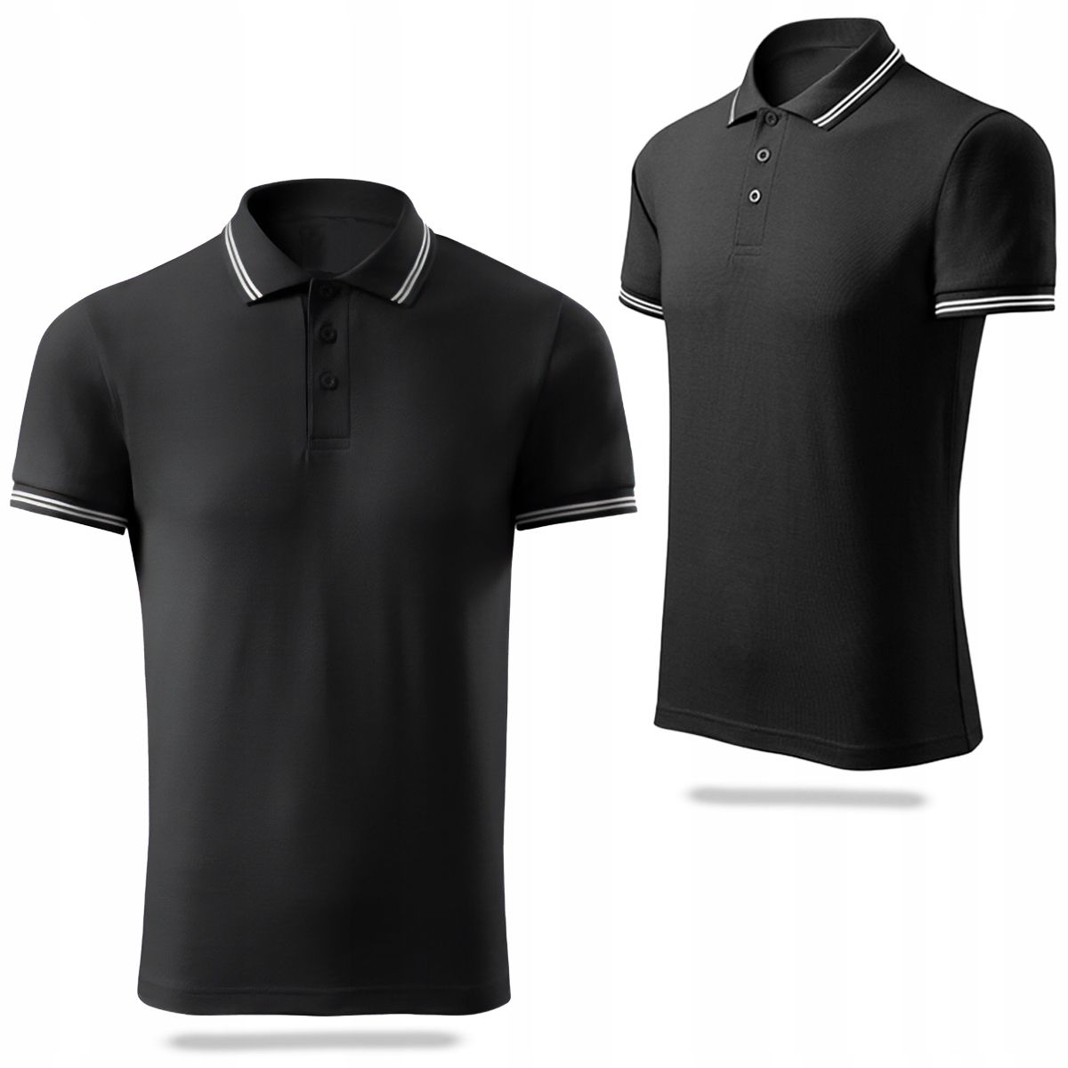  Meeste polo särgid must värv premium puhas collection kõrge kvaliteediga