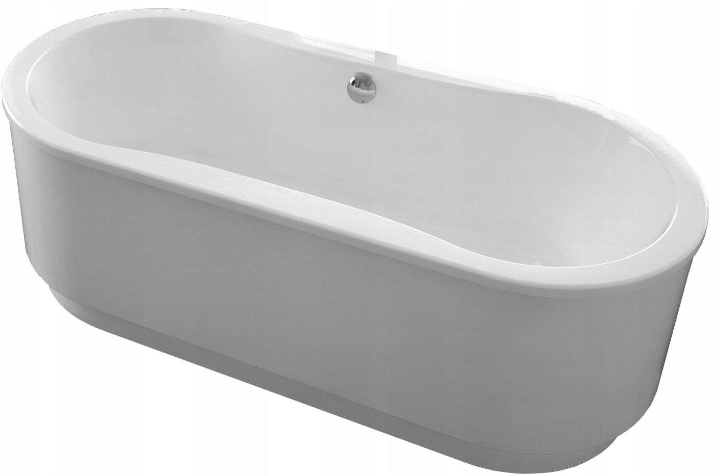  Groß freistehende badewanne zur wandmontage 170x80 wolno im bau mit rillen weiß