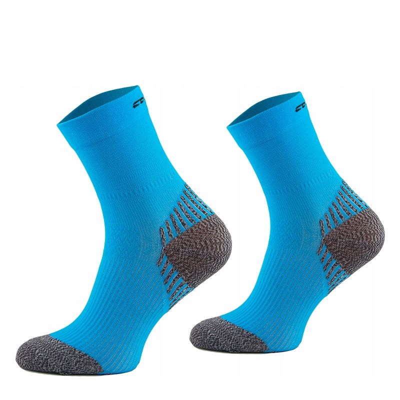  Socken compress running socks short comodo run6 neon orange farbe größe 43-46