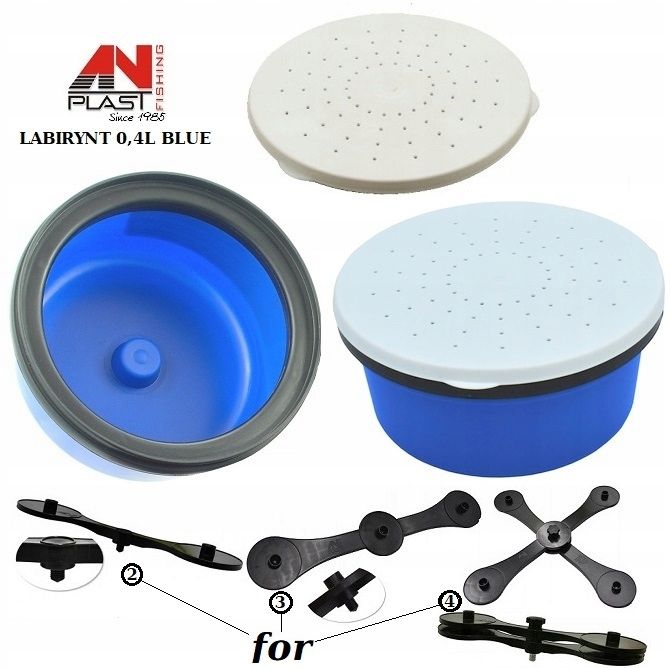  Krug von würmern labyrinth 0,4l mit griff für die basis anplast worm box b
