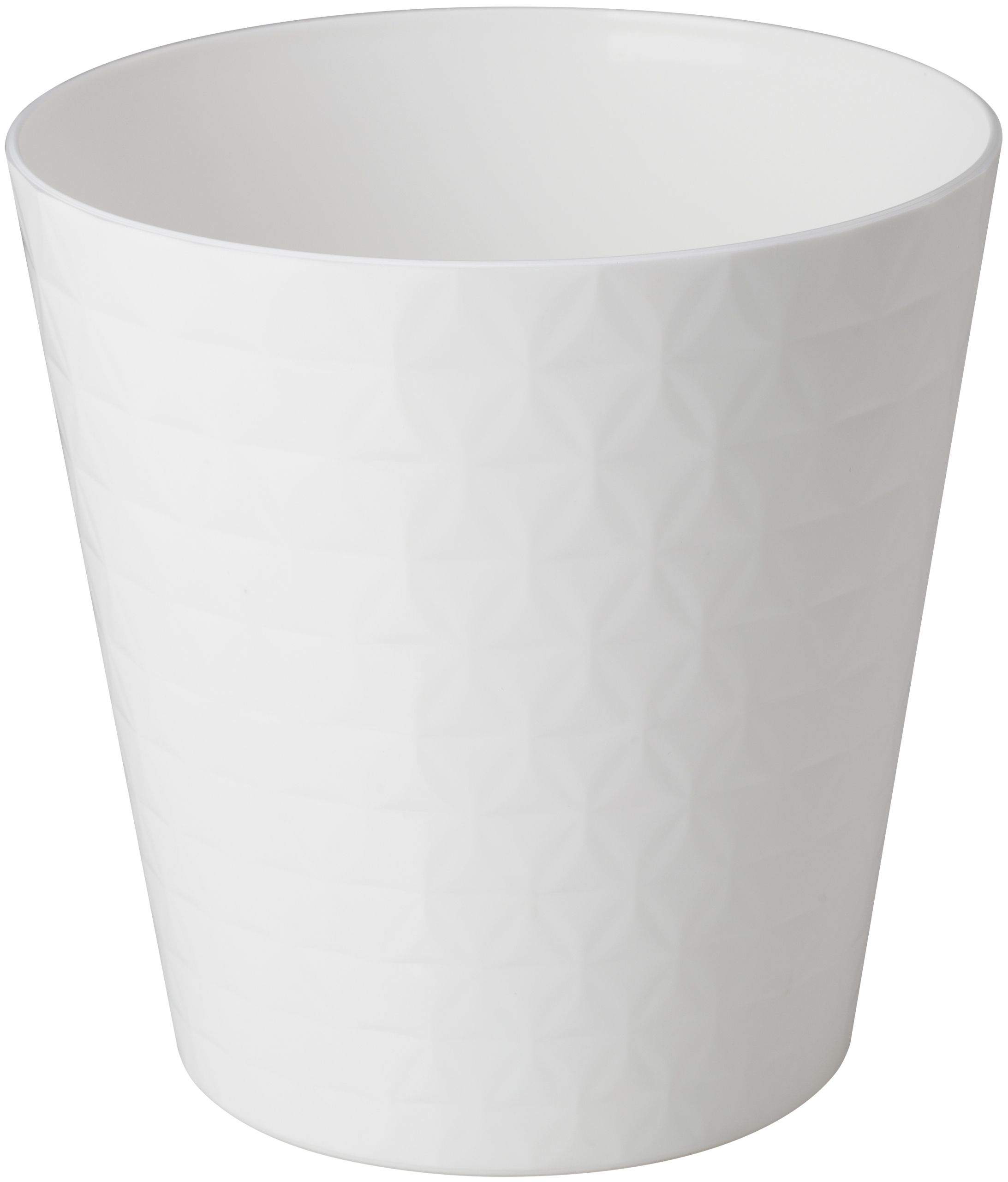  Puķu podu ieliktnis diament sr. 19cm balts spīdums form-plastic