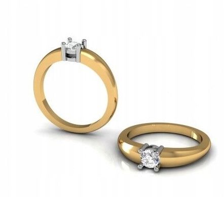  Lieliski gredzens ar izcili 0,44 ct -50% id