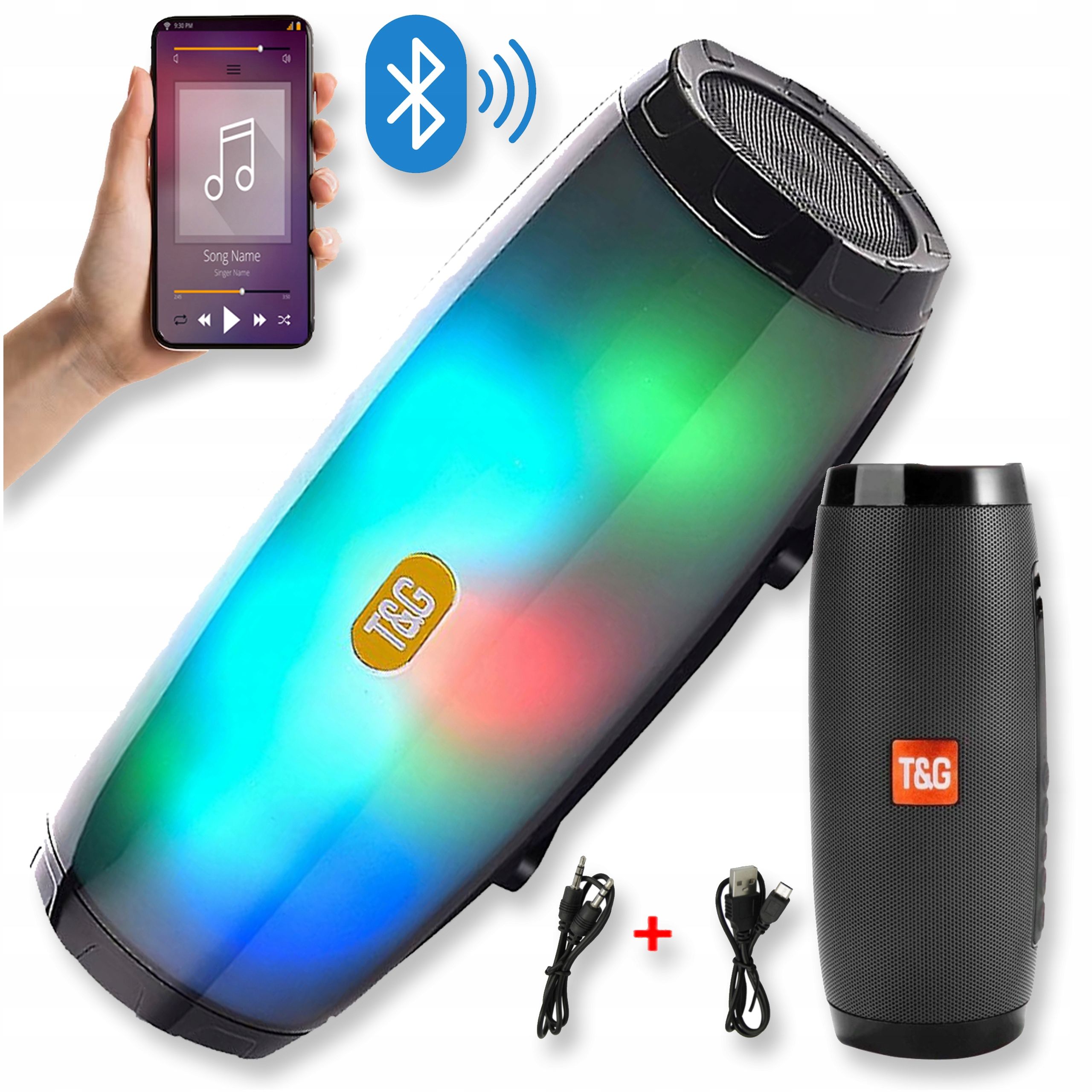  Speaker with bluetooth function portable wireless audio usb fm mobile radio aux sd