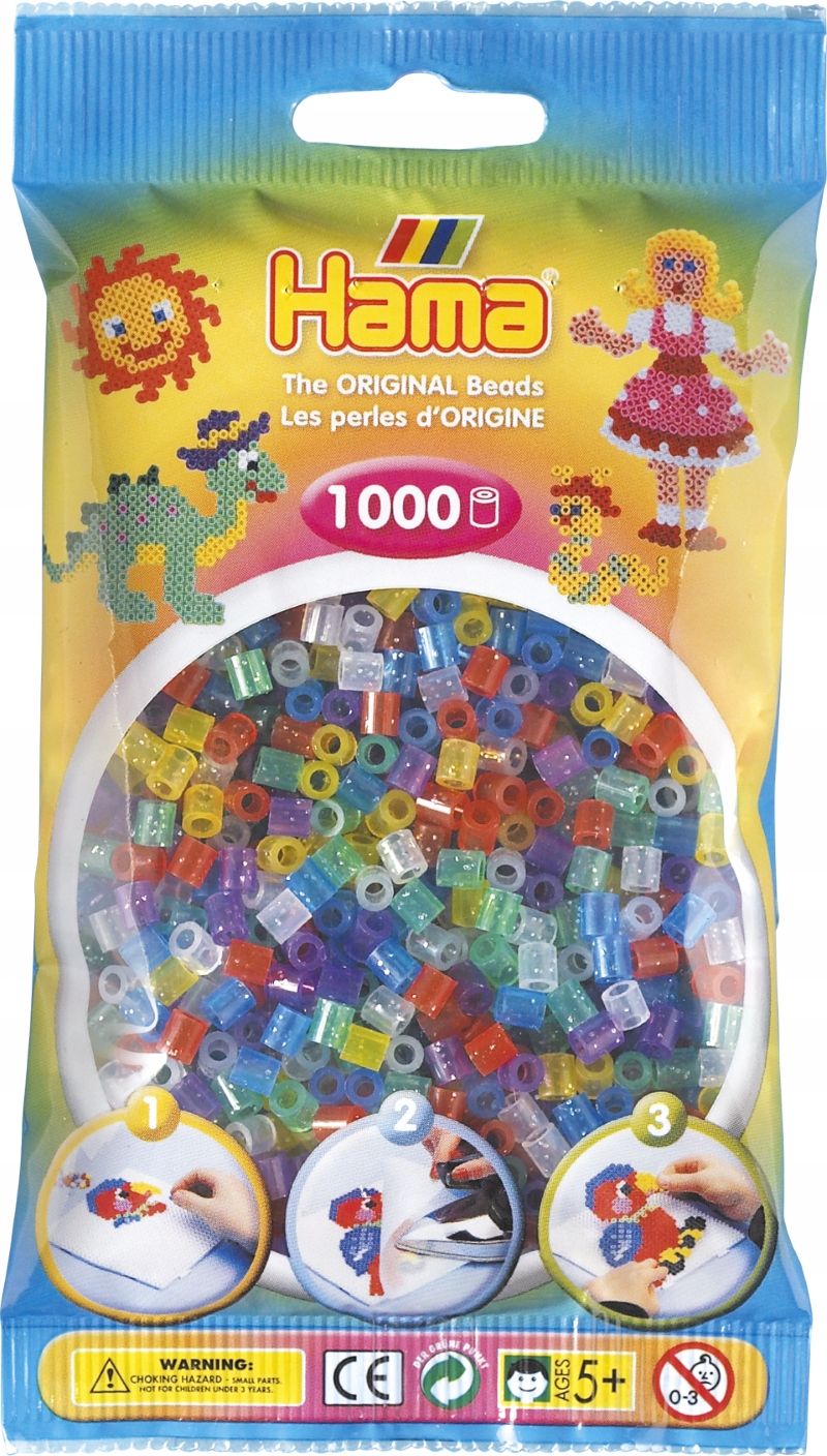  Hama 207-103 - svetlo žltý - 1000 korálky midi - krk